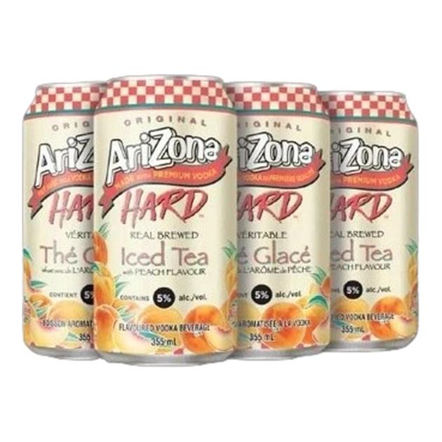 Arizona Hard Peach Tea 6 x 355 mL Cans