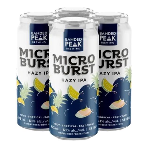 Banded Peak Microburst Hazy IPA 4 x 473 mL Cans