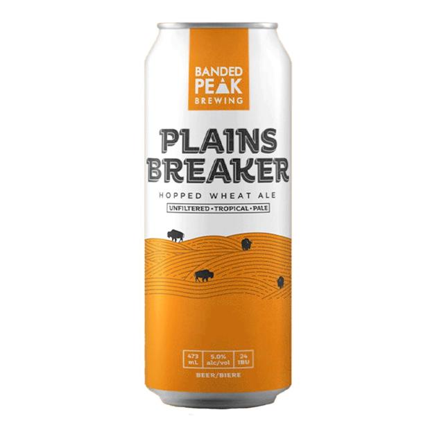 Banded Peak 'Plainsbreaker' Hopped Wheat Ale 4 x 473 mL Cans