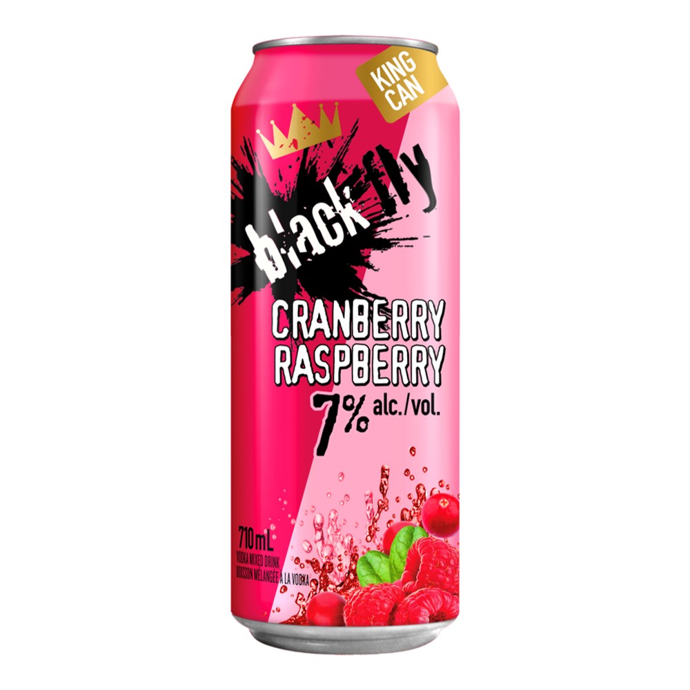 Black Fly Vodka Cranberry Raspberry 710 mL Can