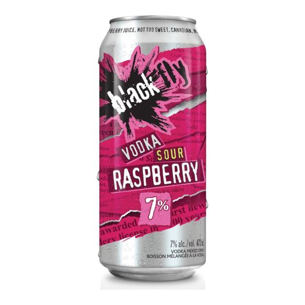 Black Fly Vodka Sour Raspberry 473 mL