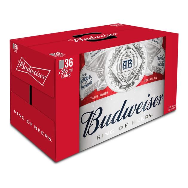 Budweiser 36 x 355 mL Cans