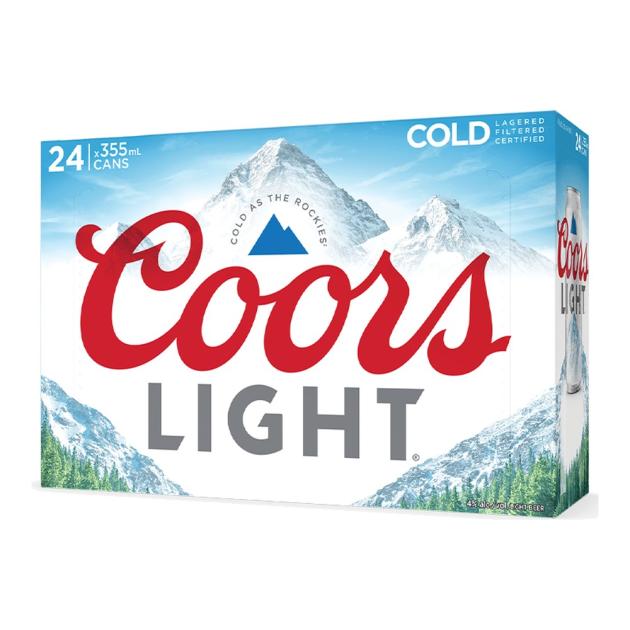 Coors Light 24 x 355 mL Cans