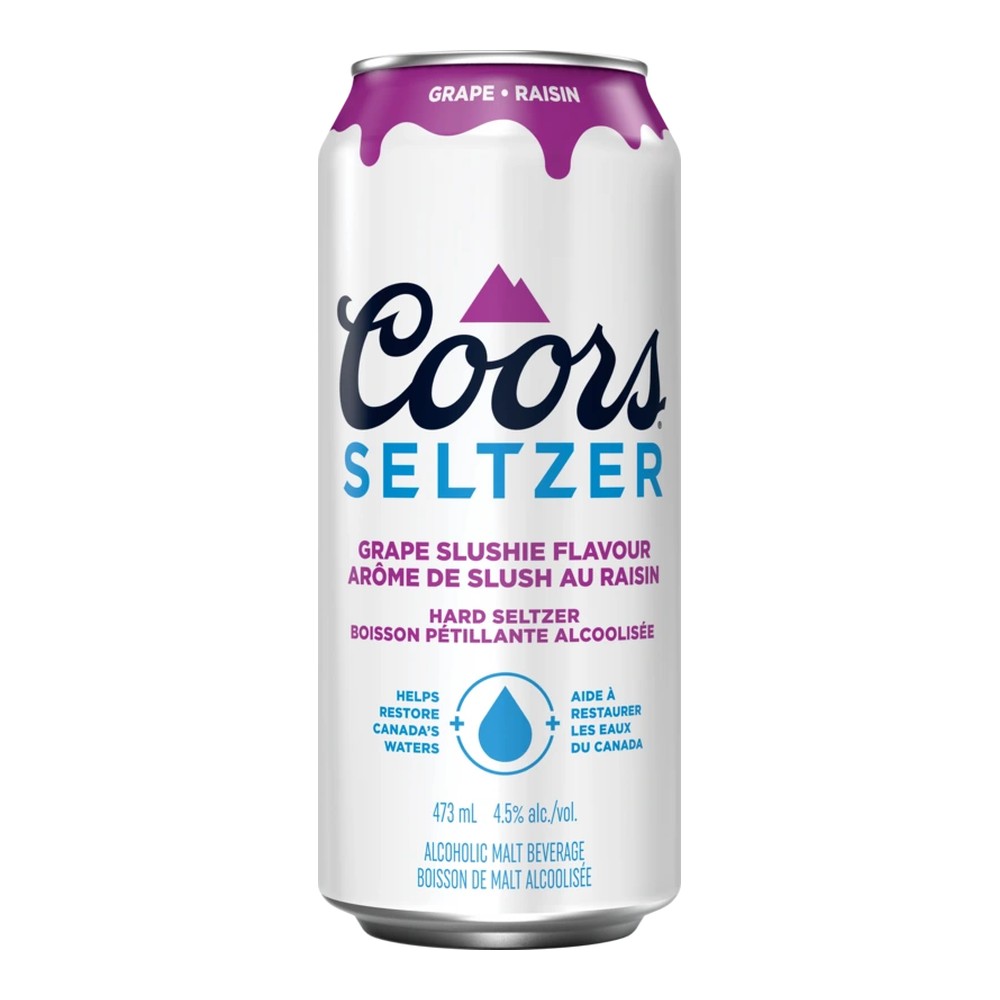 Coors Seltzer Grape Slushie 6 x 355ml Cans