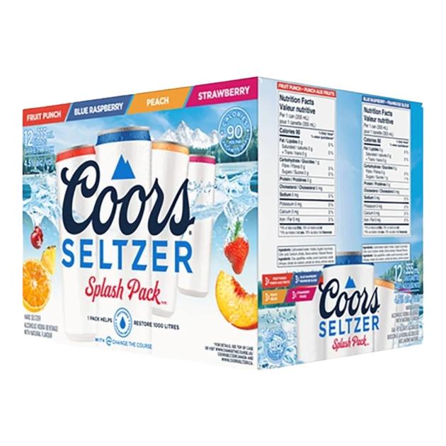 Coors Seltzer Splash Mixer 12 x 355 mL Cans