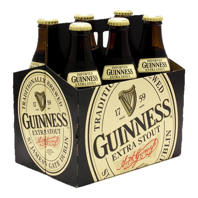 Guinness Extra Stout 6 x 330 mL Bottles