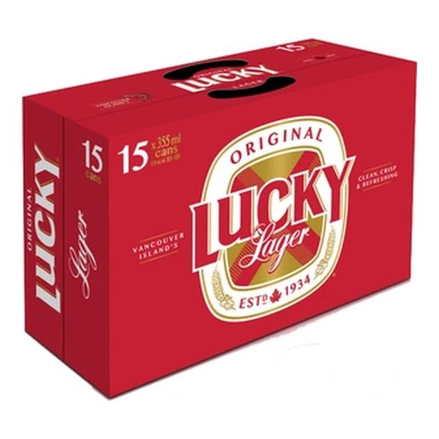 Lucky Lager 15 x 355 mL Cans