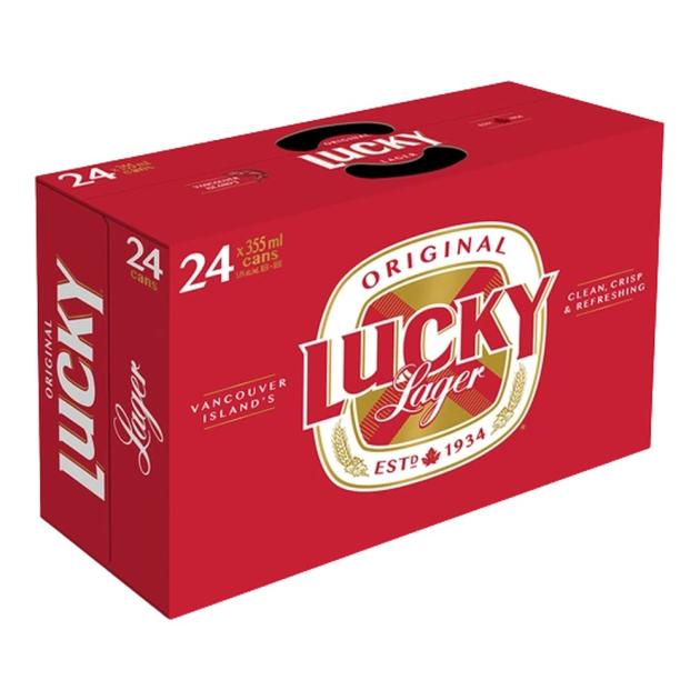 Lucky Lager 24 x 355 mL Cans