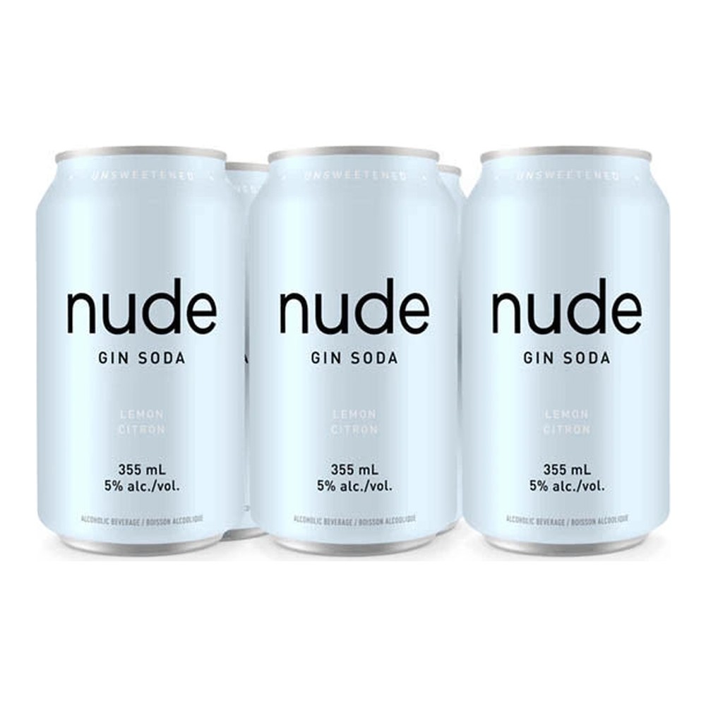 Nude Gin Soda Lemon 6-Pack