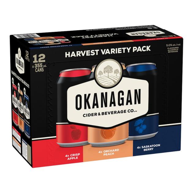 Okanagan Cider Harvest Variety Pack 6 x 355ml Cans
