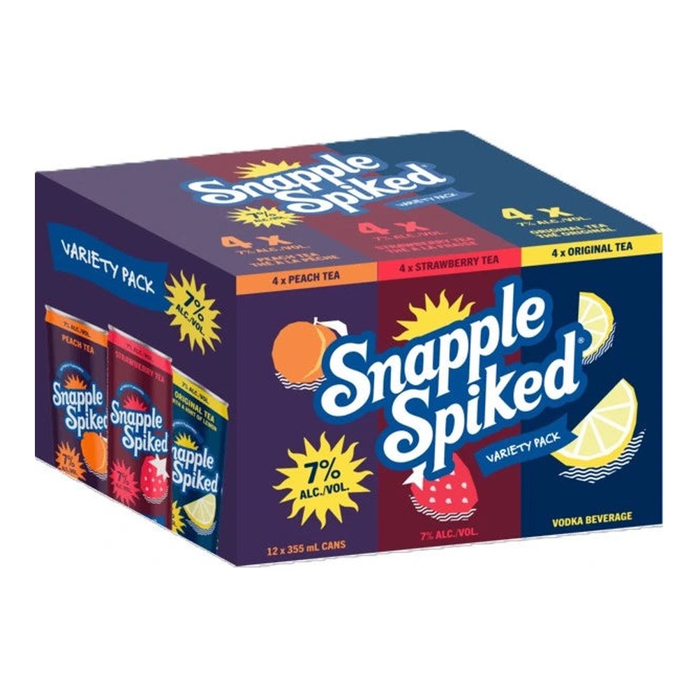 Snapple Spiked 7% Variety Pack 12 x 341 mL