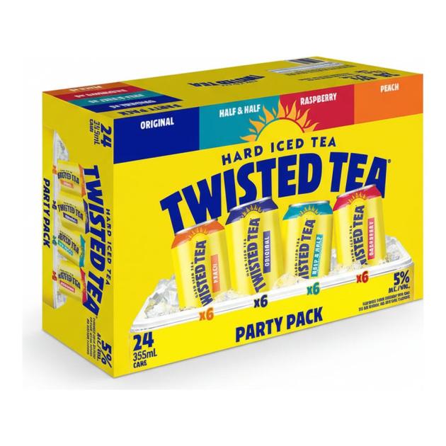 Twisted Tea Party Pack Variety 24 x 355ml Cans