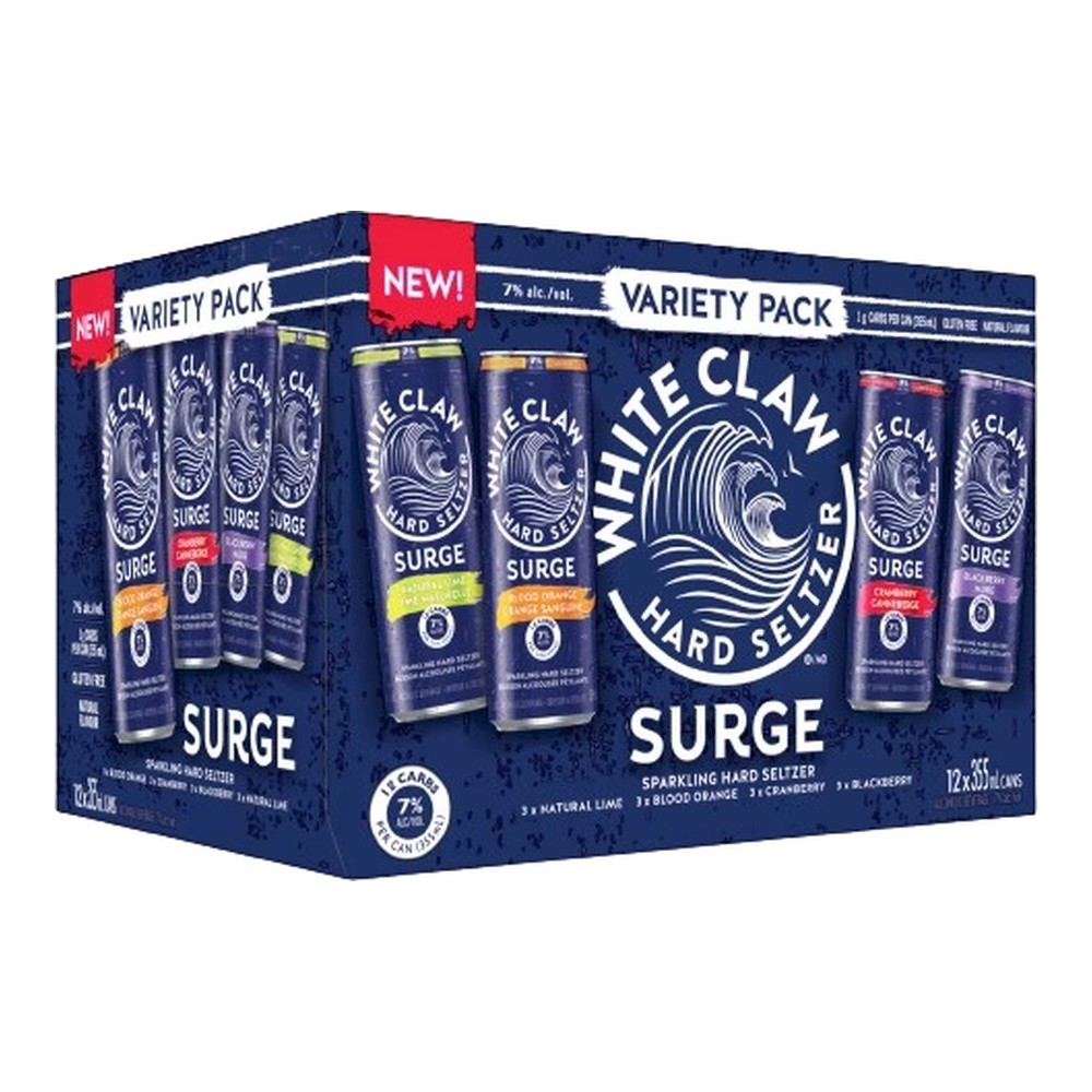 White Claw Hard Seltzer Surge Mixer 12 x 355 mL