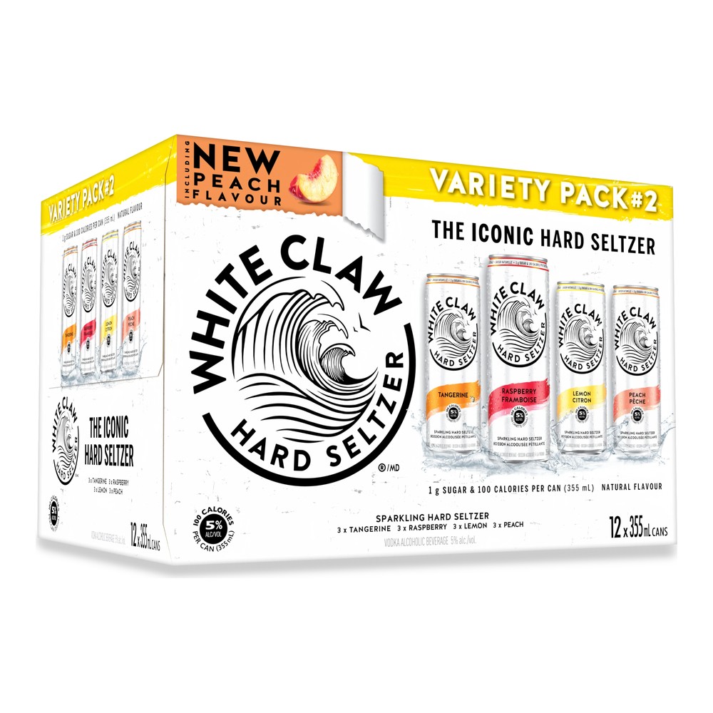 White Claw Hard Seltzer Variety Pack No. 2 12 x 355ml Cans
